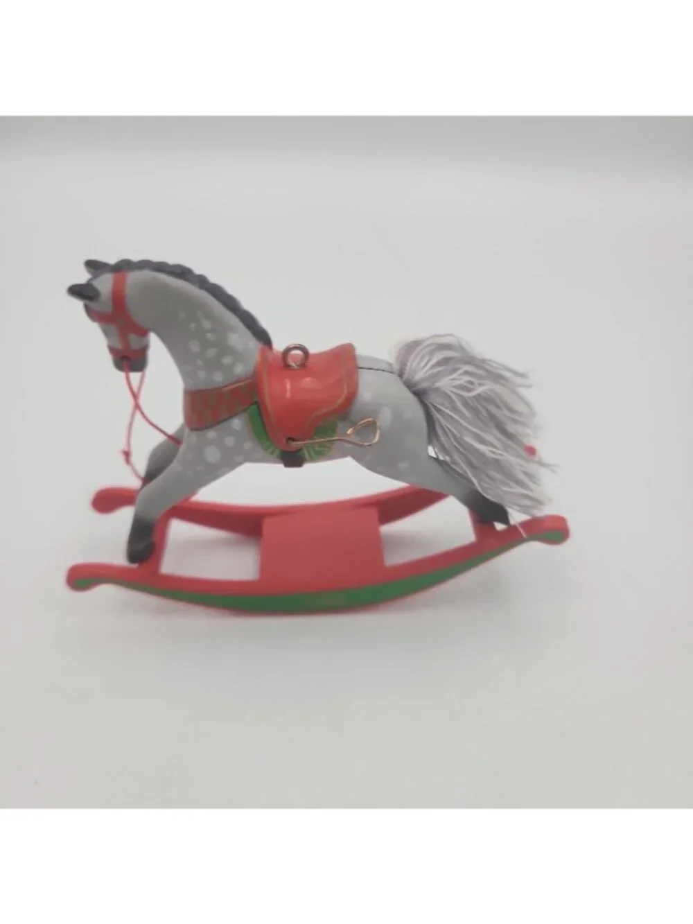 Vintage HALLMARK Keepsake Ornament 1988 Rocking Horse #8 No Box Resin